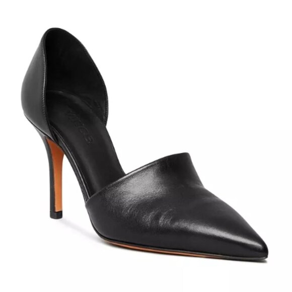 Vince Claire Pointed Toe D'Orsay Pumps – Beige Leather, Size 9 - Picture 1 of 3